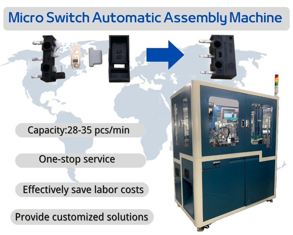 High Speed Small Micro Switch Automatic Assembly Machine Production Line