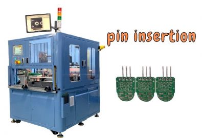 automatic assembly line for pin insertion