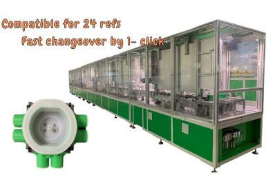 Electrical Junction Box Plastic Automatic Assembly Equipment Line